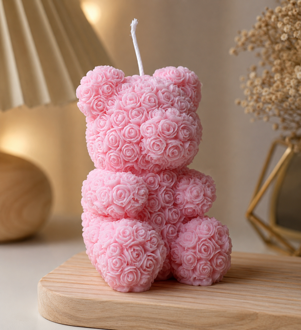 Rose Bear Aromatherapy Candle - Raydin